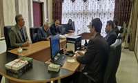دیدارسرپرست شبکه بهداشت و درمان، سرپرست مرکز بهداشت و مدیر بیمارستان  باشهردار منتخب